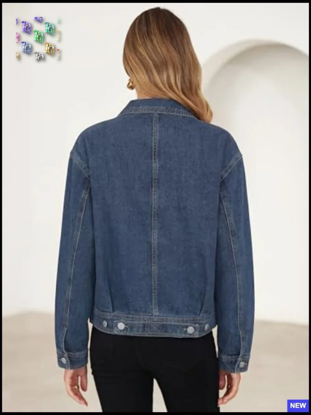 Classic Denim Jacket Button Down Long Sleeve Regular Fit Layering Essential